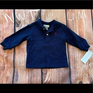 RALPH LAUREN BABY 6M long sleeve polo